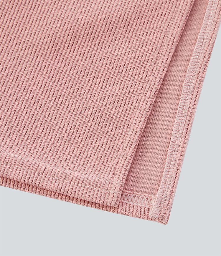 Falda midi ajustada abertura tiro alto canalé