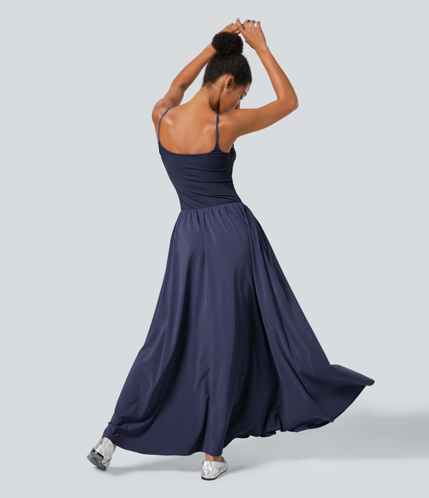 Breezeful™ Pocket Flowy Flare Maxi Quick Dry Casual Slip Dress