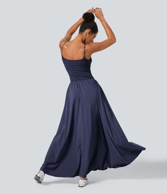 Breezeful™ Pocket Flowy Flare Maxi Quick Dry Casual Slip Dress