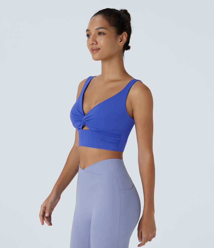 SoftlyZero™ Airy Low Support Cut Out Cool Touch Yoga Sports Bra-UPF50+ A-D Cups