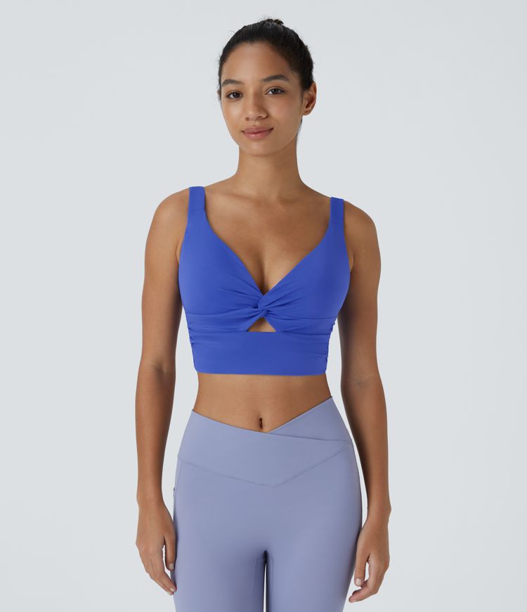 SoftlyZero™ Airy Low Support Cut Out Cool Touch Yoga Sports Bra-UPF50+ A-D Cups
