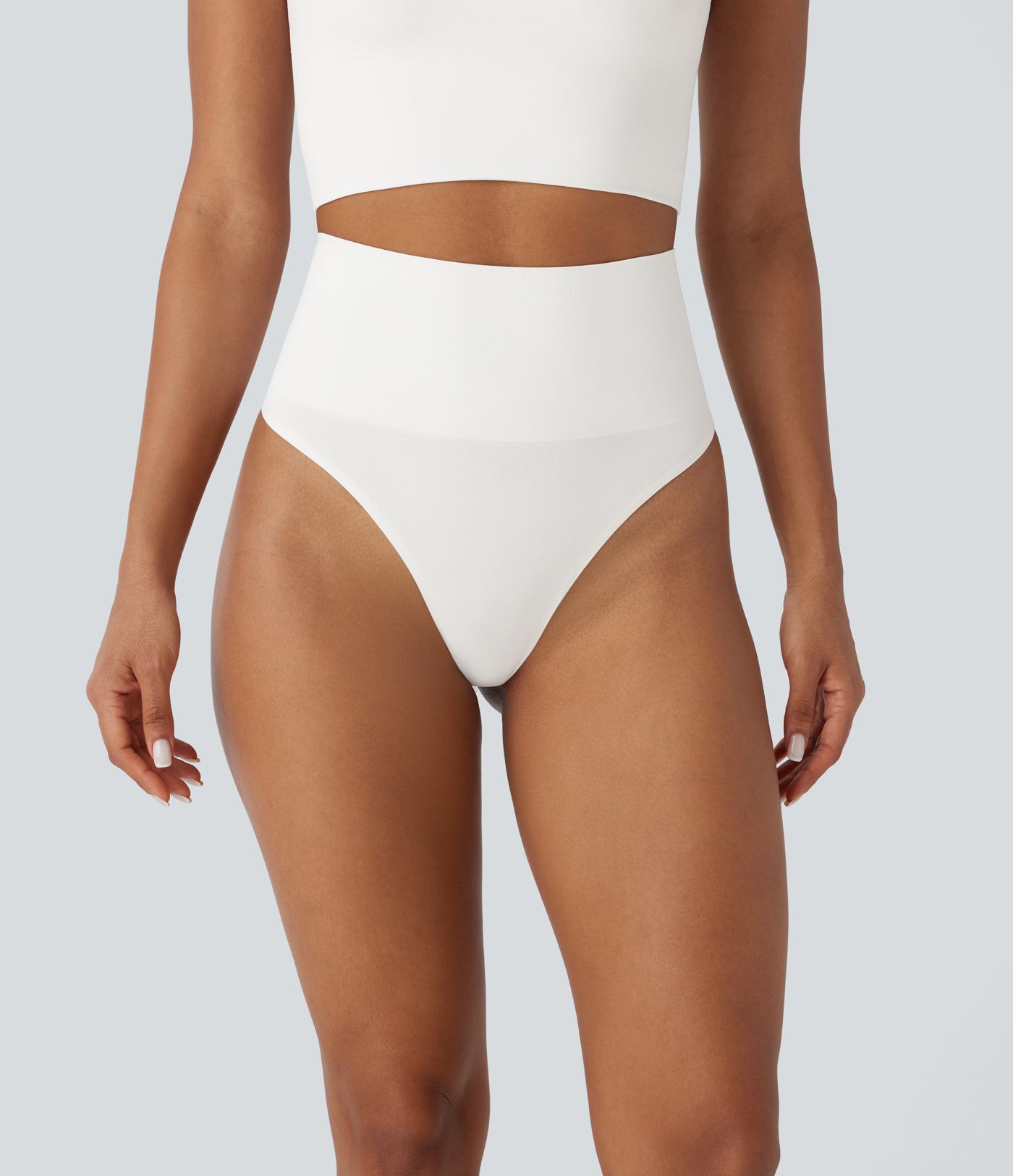 OneForm Seamless Flow High Waisted Tummy Control Lounge Shapewear Thong