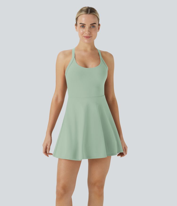 Backless Twisted Active Dress-Easy Peezy Edition