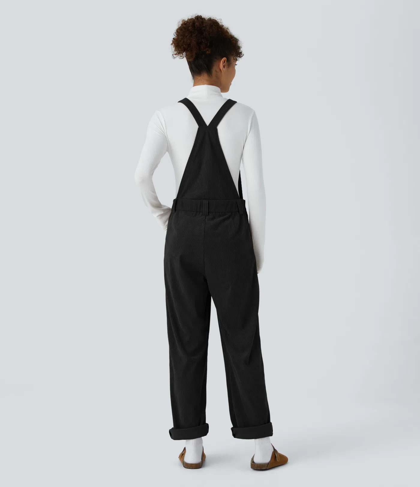 Pockets Corduroy Casual Overalls