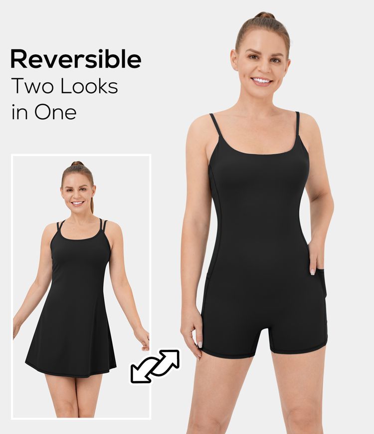 Women’s Everyday Cloudful™ Fabric Backless 2Piece Dress Bodysuit Set