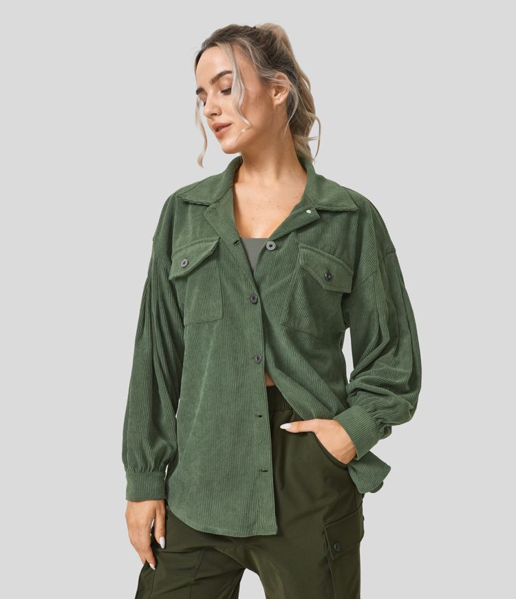 Hilda | Women's corduroy jacket with pockets in casual style