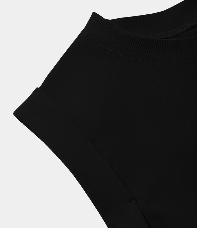 Patitoff® Flow Pet Hair Resistant Crew Neck Sleeveless Cropped Yoga Tank Top