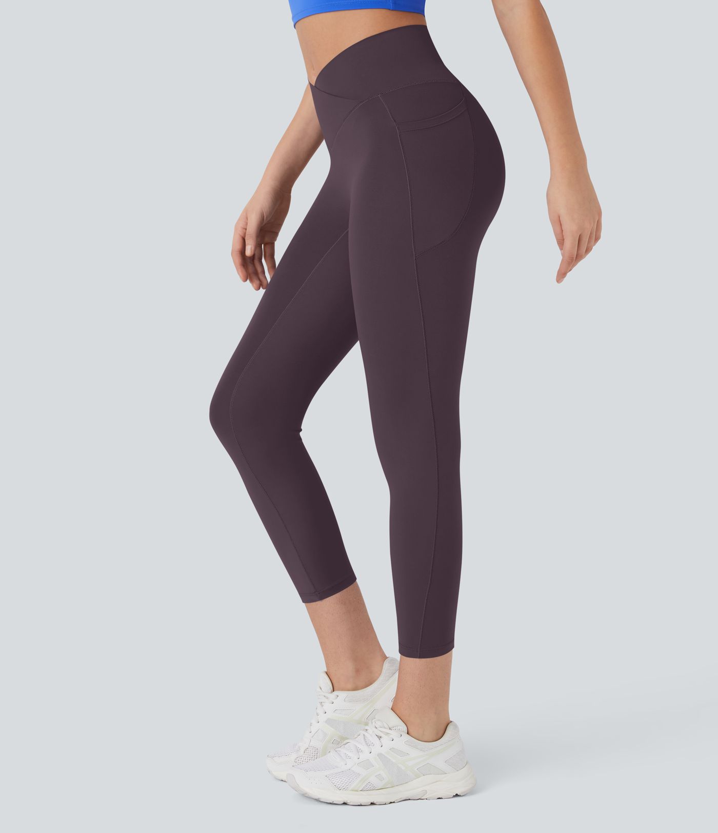 Softlyzero™ Crossover Capri-Leggings mit hohem Bund
