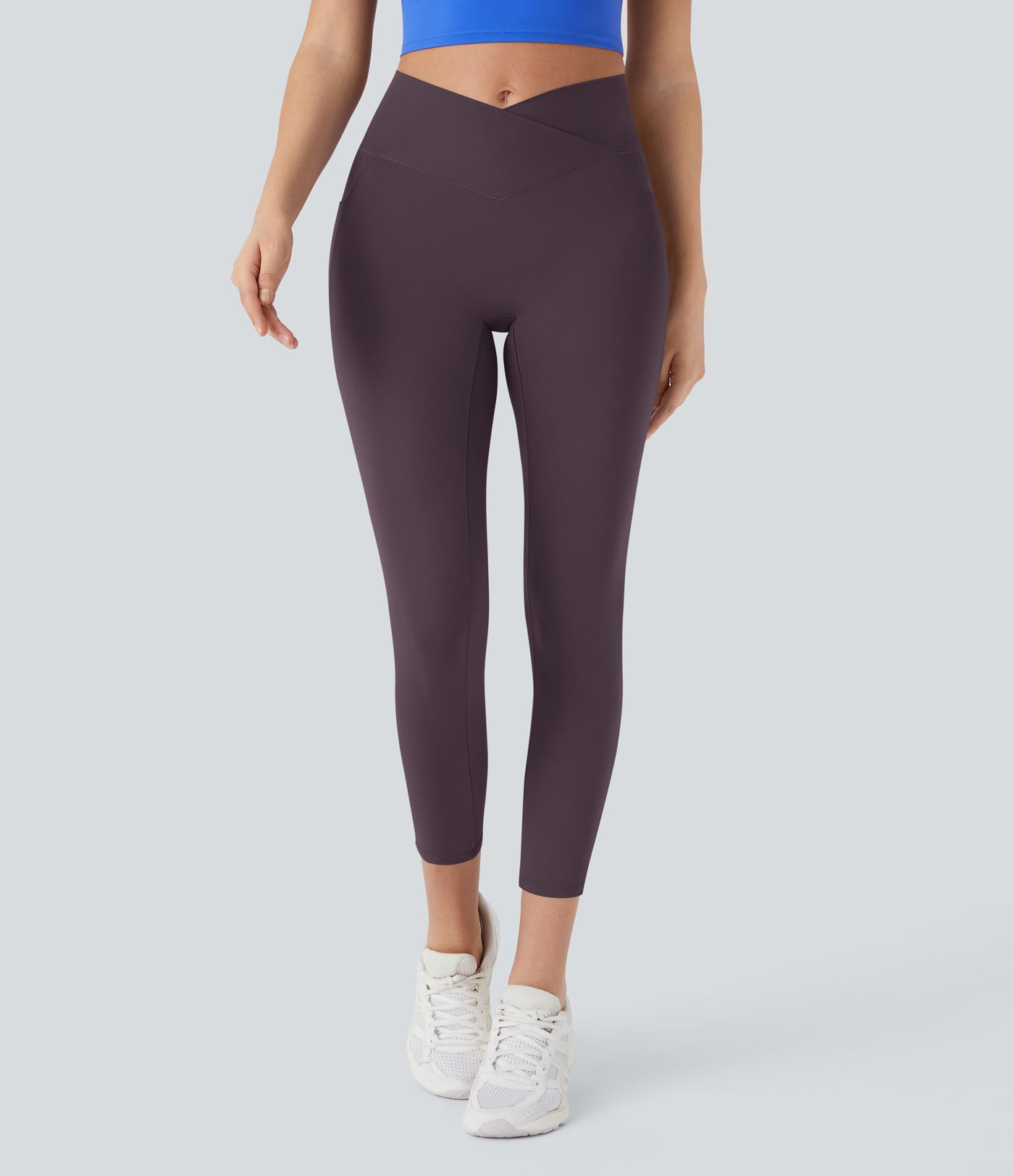 Softlyzero™ Crossover Capri-Leggings mit hohem Bund