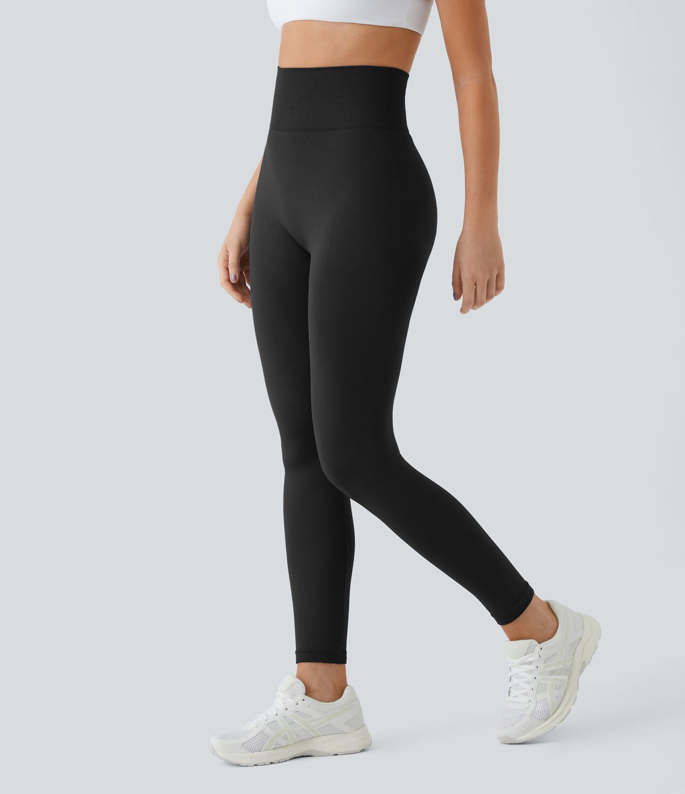 OneForm Seamless Flow High Waisted Ruched Plain Leggings