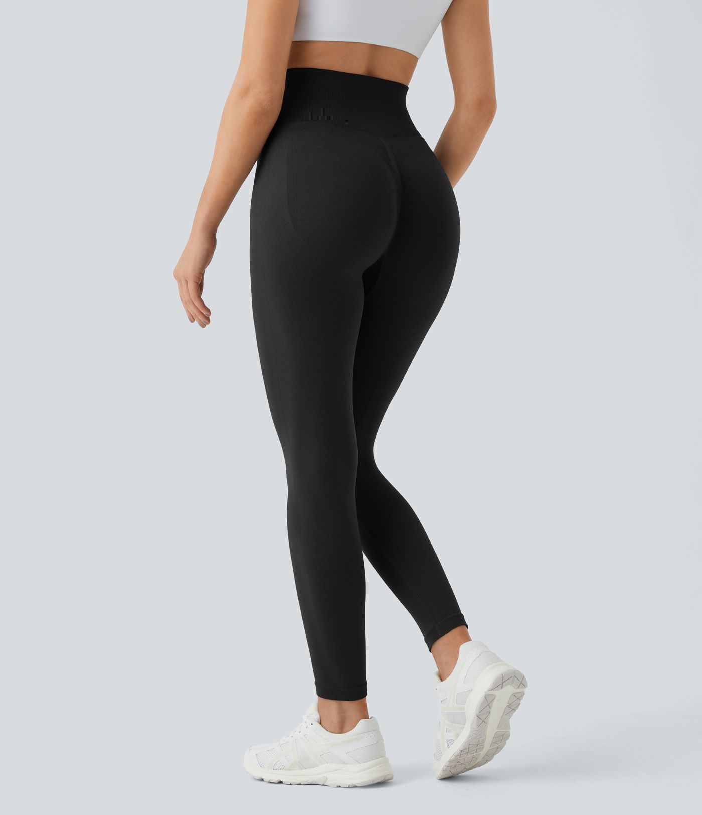 OneForm Seamless Flow High Waisted Ruched Plain Leggings