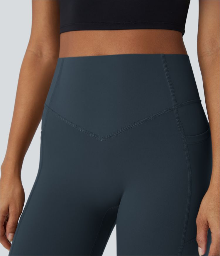 Legging d'entraînement gainant galbant taille haute avec effet scrunch et poches Halara UltraSculpt™
