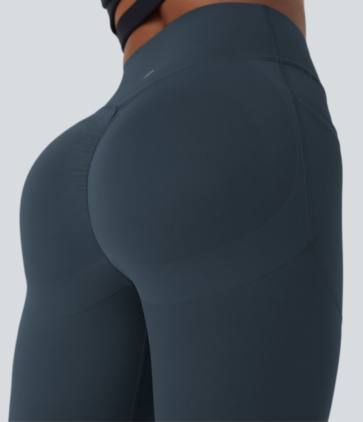 Legging d'entraînement gainant galbant taille haute avec effet scrunch et poches Halara UltraSculpt™