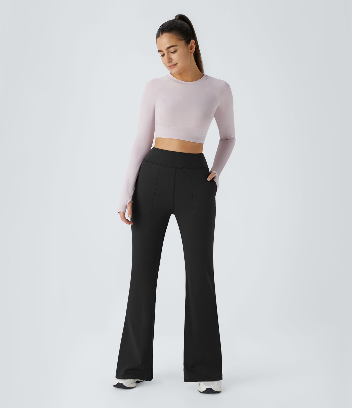 DayStretch - Flare-Leggings mit hohem Bund und Seitentasche