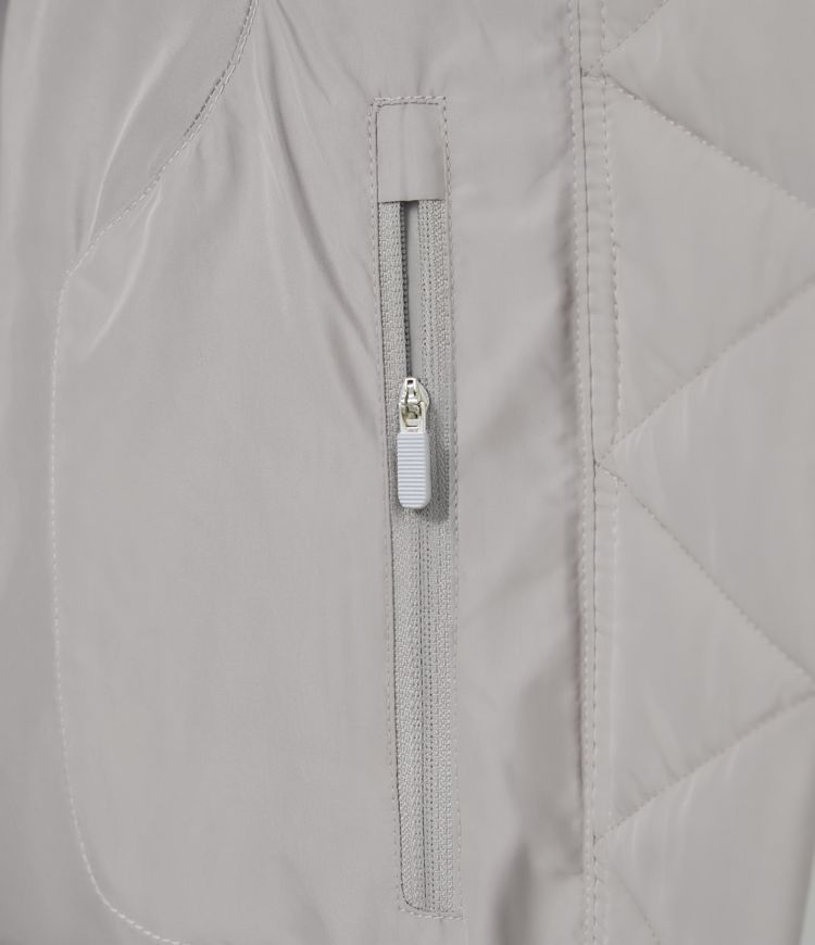 Removable Hood Button Long Sleeve Invisible Pocket Adjustable Drawcord Relaxed Casual Puffer Down Jacket