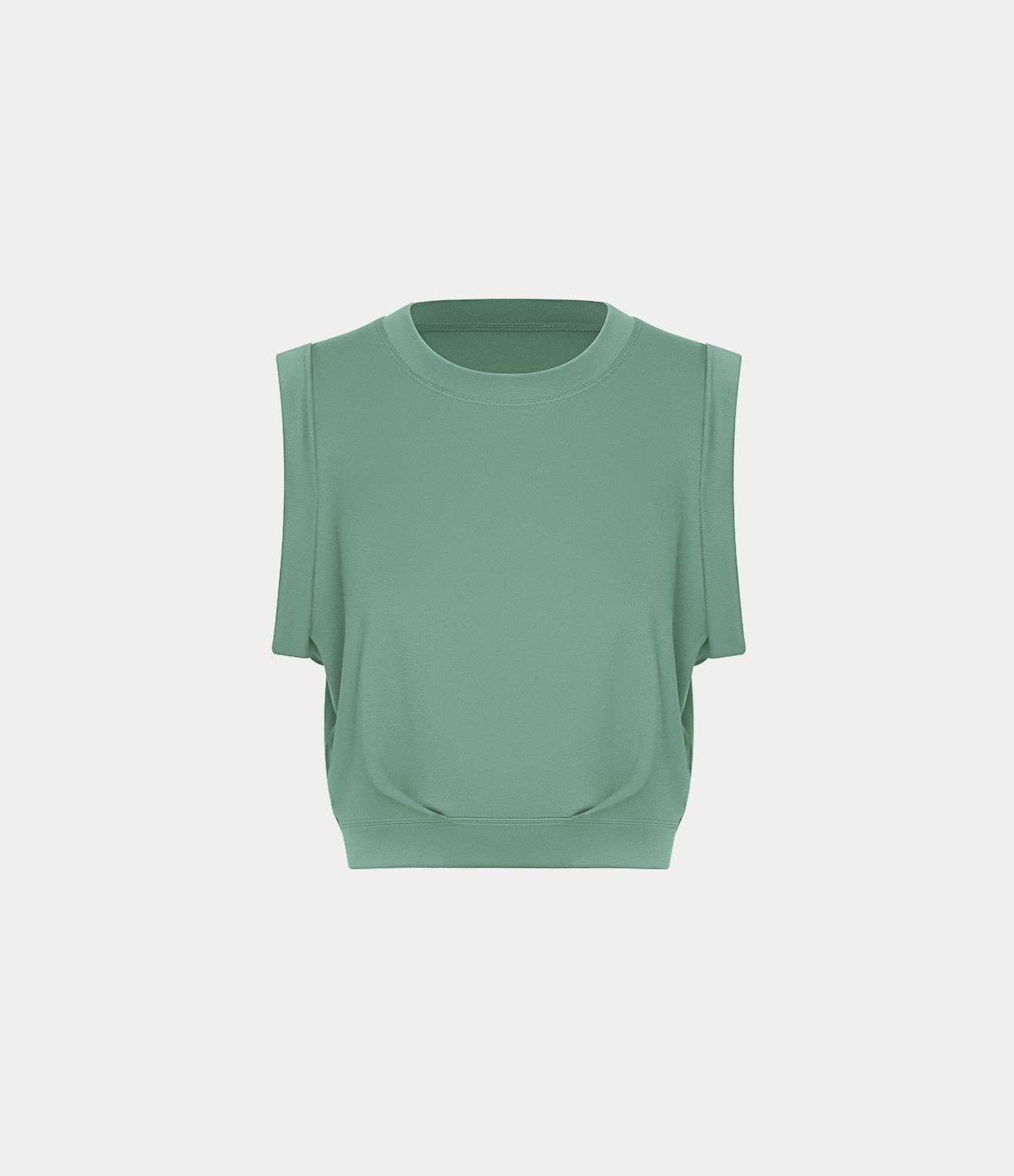 Camiseta sin mangas tipo tank top con cuello redondo