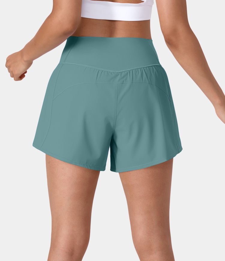 Women’s Breezeful™ High Waisted Crossover Side Pocket 2in1 Quick Dry