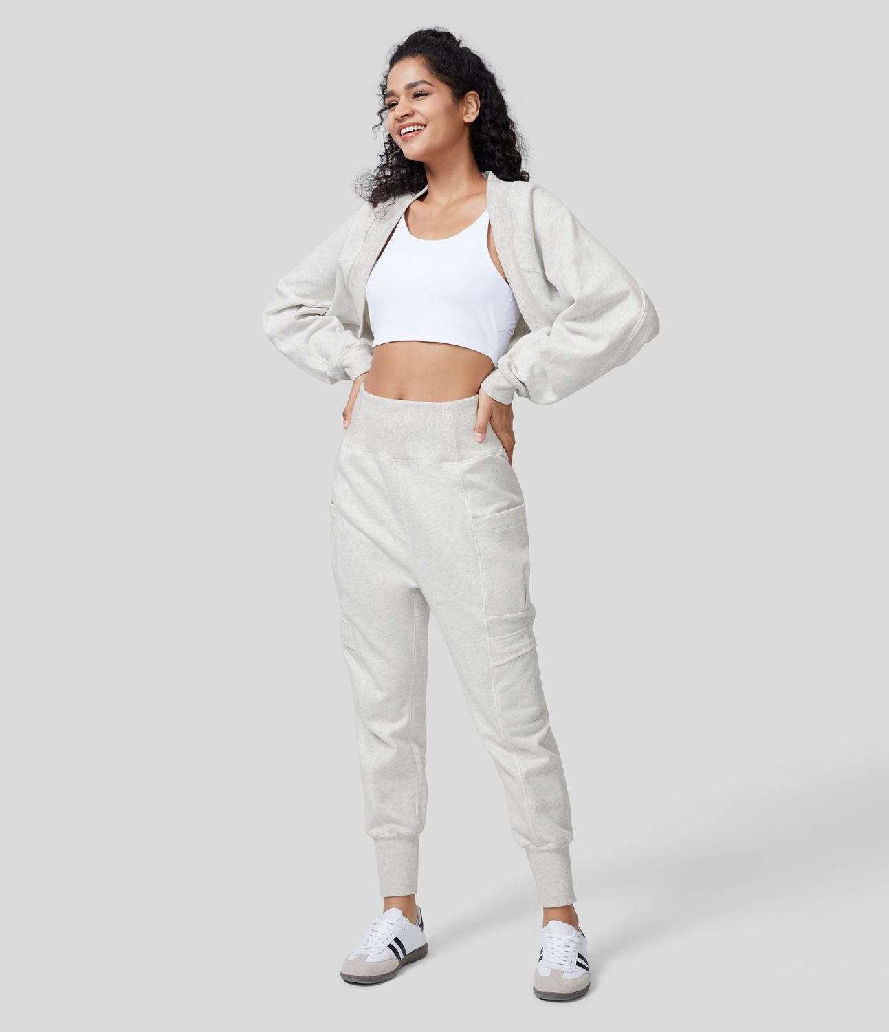 Batwing Sleeve Crop Fleece Casual Cotton Shrug Bolero