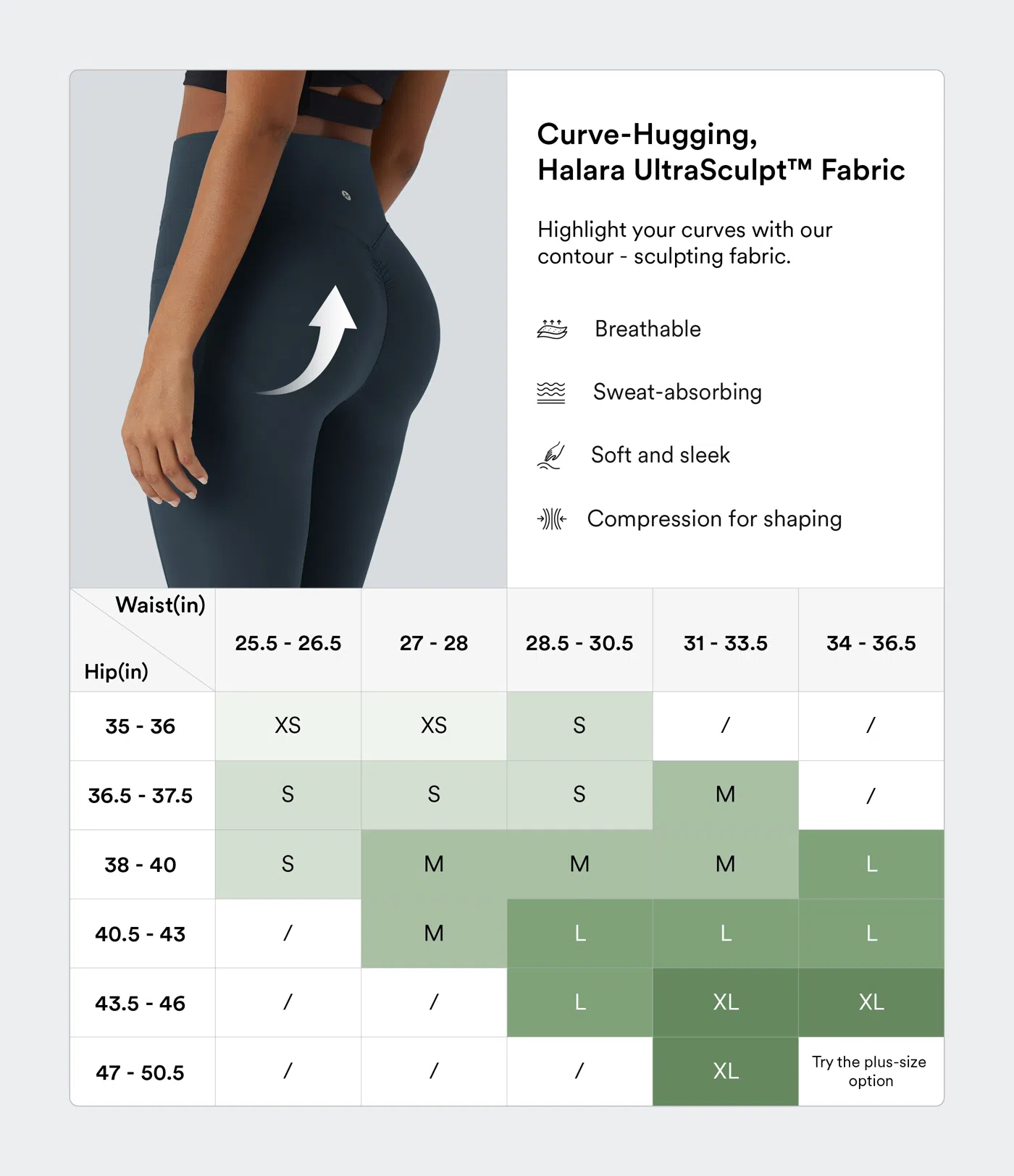 Halara UltraSculpt™ - Formende Workout-Leggings mit hohem Bund, Seitentaschen, Booty-Scrunch und Bauchkontrolle Halara UltraSculpt™ - Formende Workout-Leggings mit hohem Bund, Seitentaschen, Booty-Scrunch und Bauchkontrolle