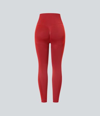 OneForm Seamless Flow High Waisted Ruched 7/8 Yoga Leggings