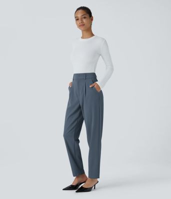 Halara Flex™ High Waisted Pocket Solid Work Tapered Pants