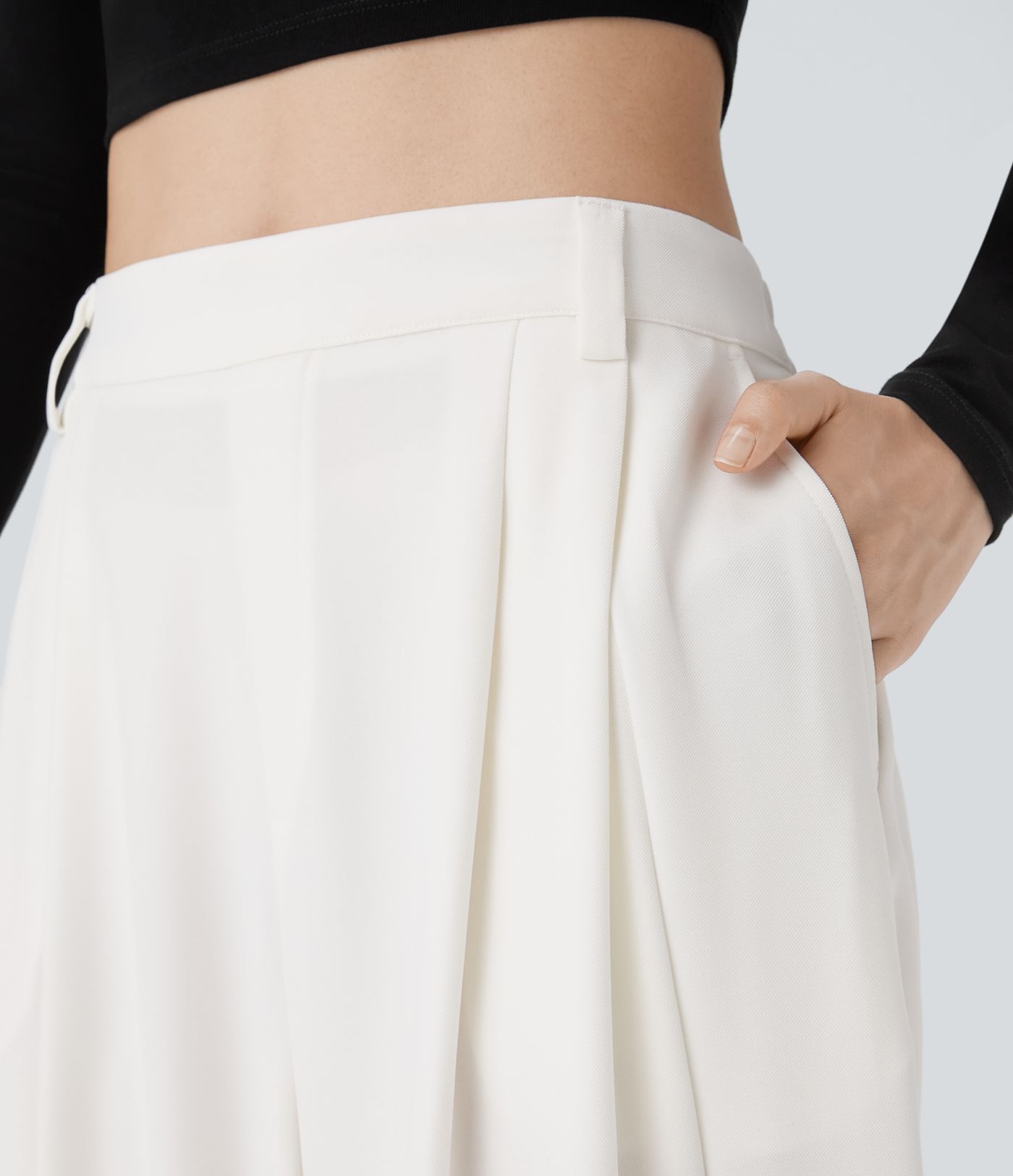 Halara Flex™ Mid Rise Pocket Barrel Leg Work Pants