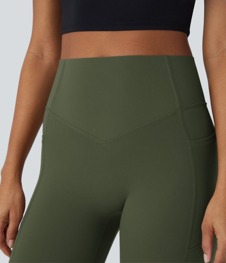 Legging d'entraînement gainant galbant taille haute avec effet scrunch et poches Halara UltraSculpt™