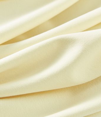 V-hals werkblouse met korte mouwen, overslag, gerimpeld, effen