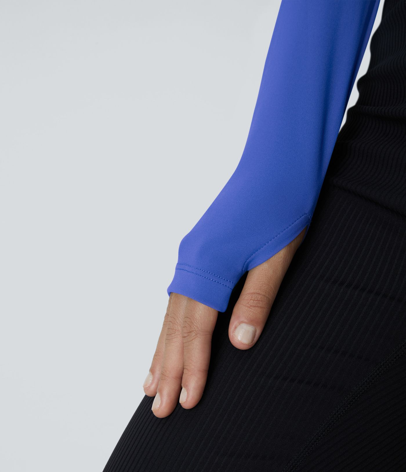 Softlyzero™ Plush Long Sleeve Thumb Hole 2-in-1 Cropped Yoga Sports Top