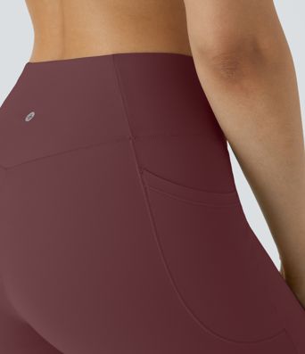 SoftlyZero™ High Waisted Crossover Pocket Yoga Biker Shorts 7"-UPF50+