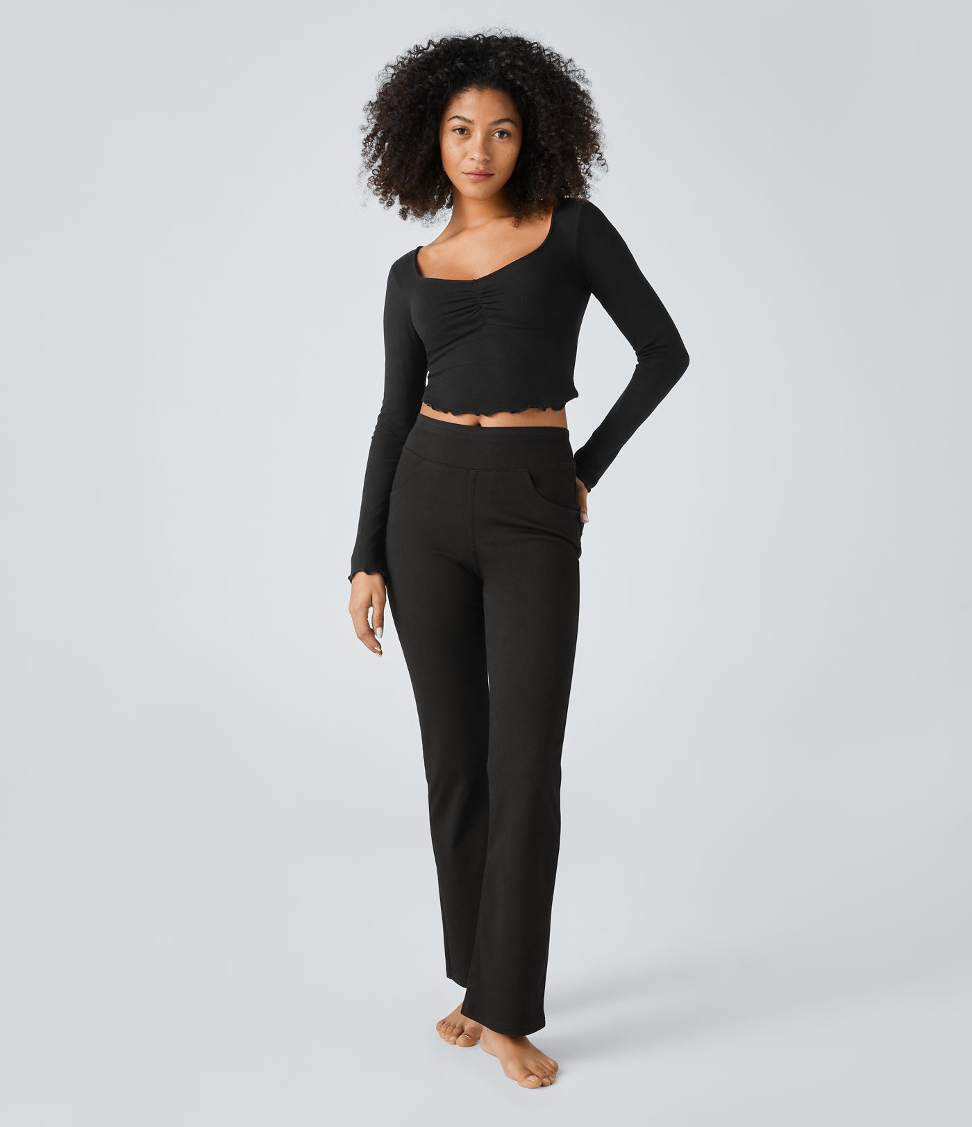 Halara Flex™ High Waisted Pockets Casual Bootcut Jeans