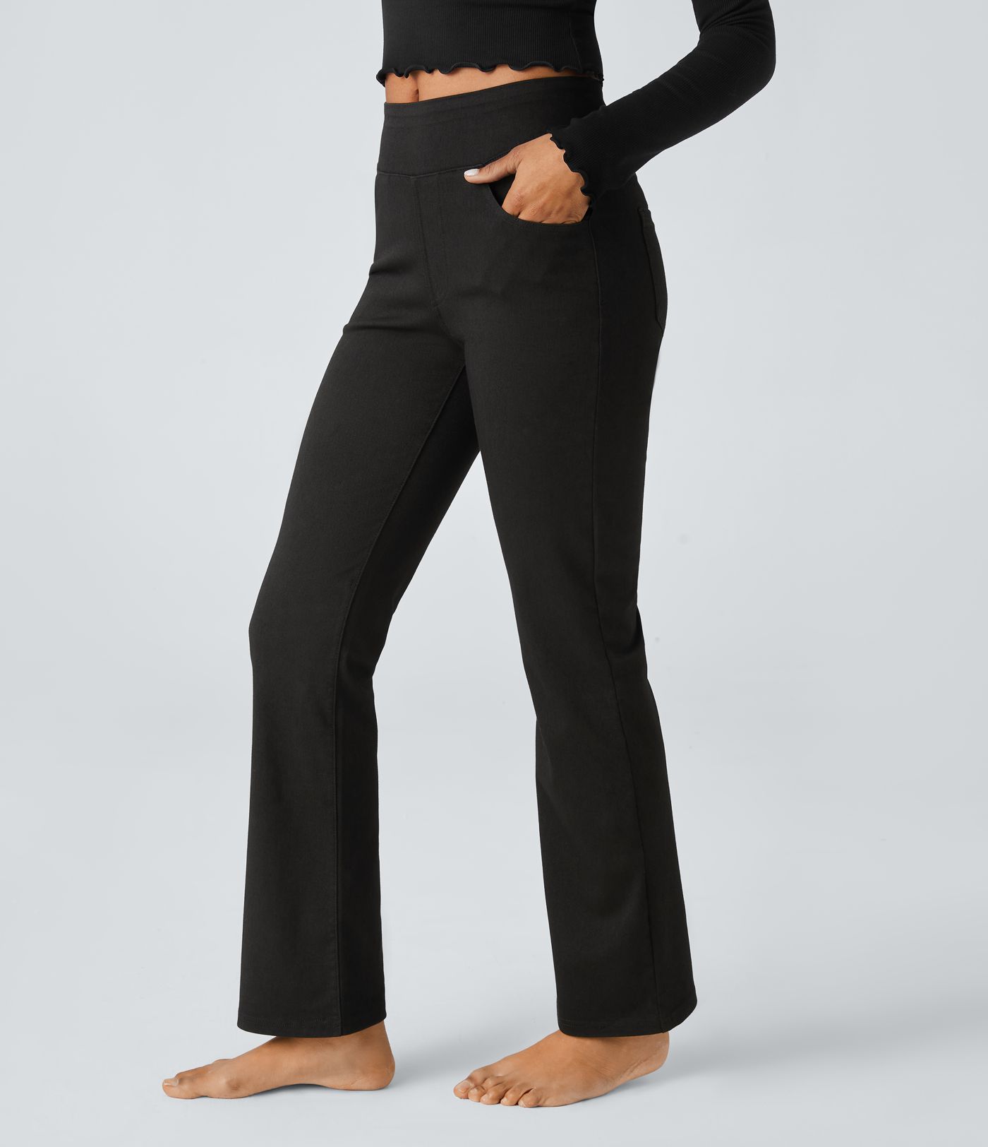 Halara Flex™ High Waisted Pockets Casual Bootcut Jeans