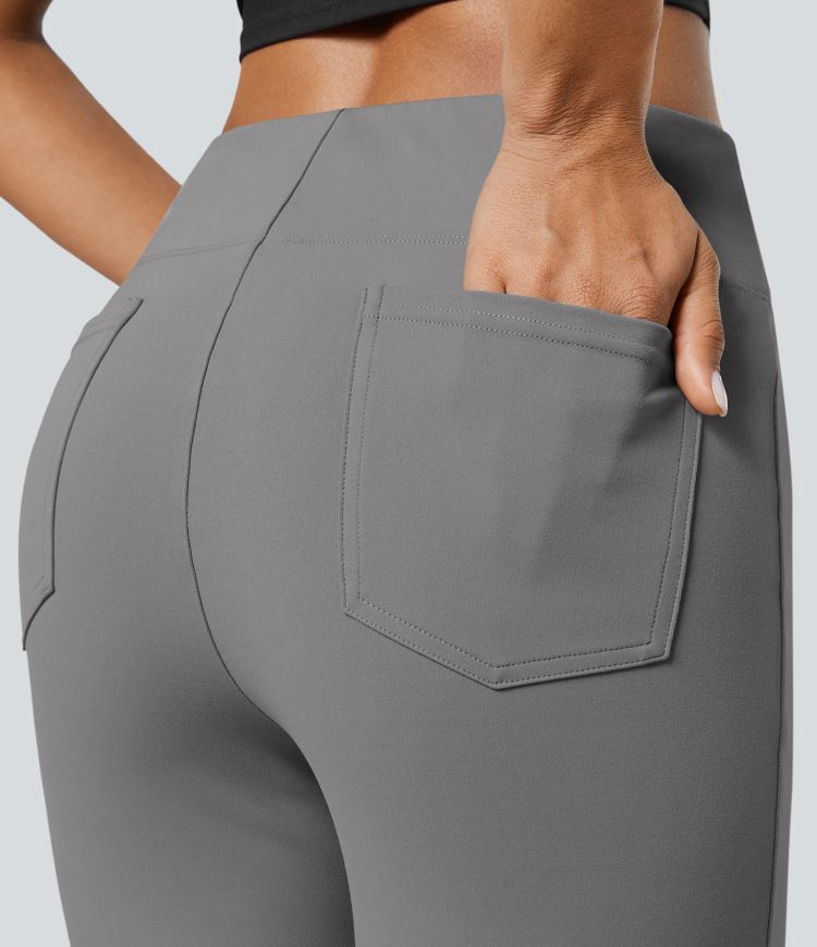 Halara Flex™ High Waisted Work Flare Pants with Pockets