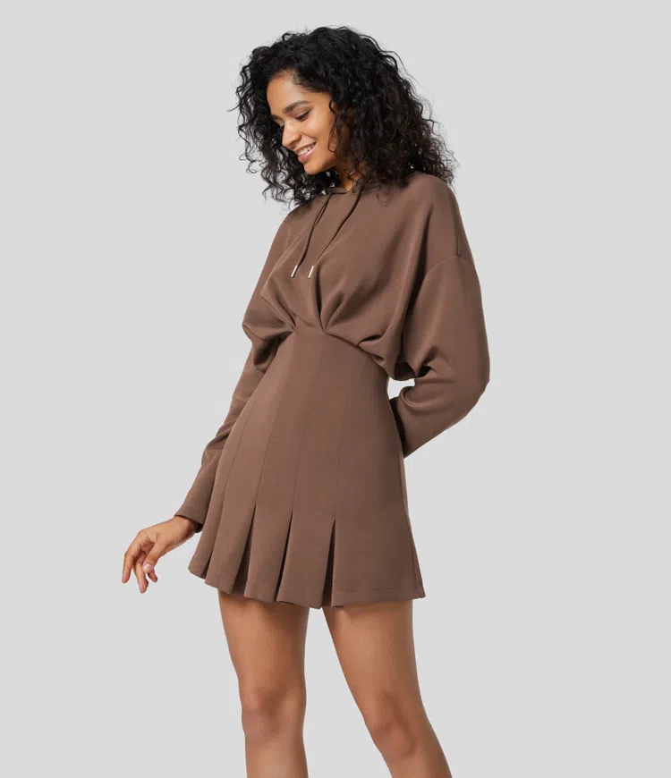 Backless hoodie dress shop