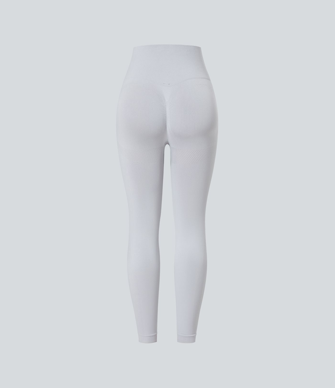 Nahtlose Passform, mit hoher Taille, geraffte 7/8-Yoga-Leggings