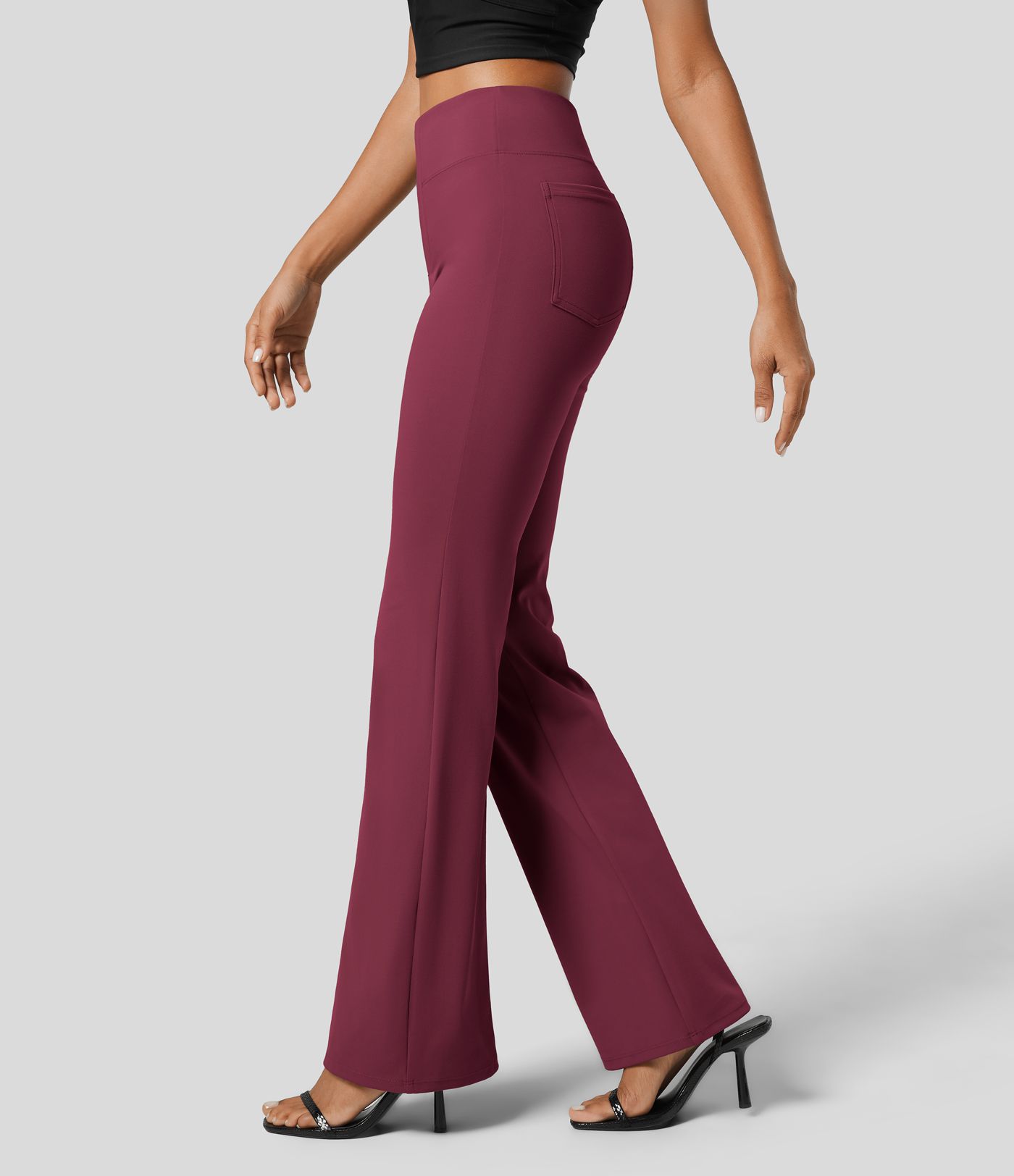 Halara Flex™ High Waisted Back Side Pocket Slight Flare Work Pants