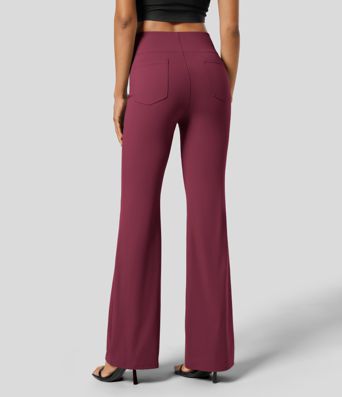 Halara Flex™ High Waisted Back Side Pocket Slight Flare Work Pants
