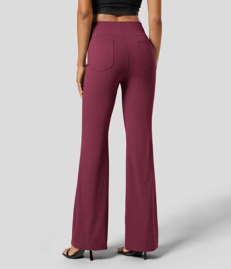 Halara Flex™ High Waisted Back Side Pocket Slight Flare Work Pants