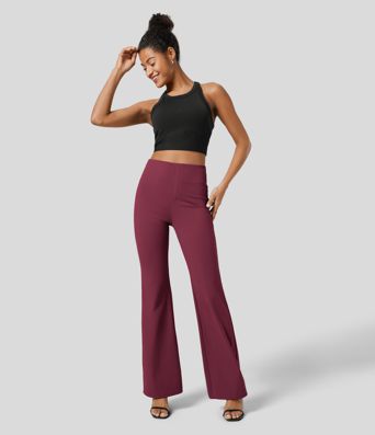 Halara Flex™ High Waisted Back Side Pocket Slight Flare Work Pants