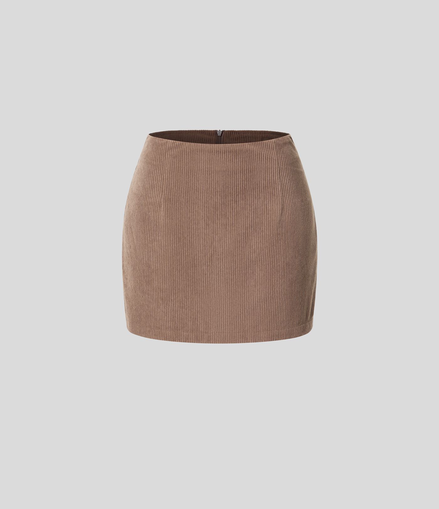 High Waisted 2-in-1 A Line Mini Corduroy Casual Skirt