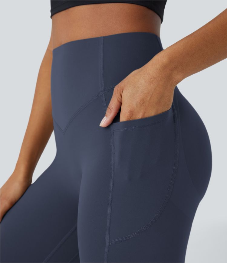 Leggings SoCinched UltraSculpt entrenamiento moldeador bolsillo lateral control abdomen tiro alto