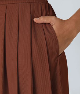 V Neck Short Sleeve Pocket Waffle Casual Romper