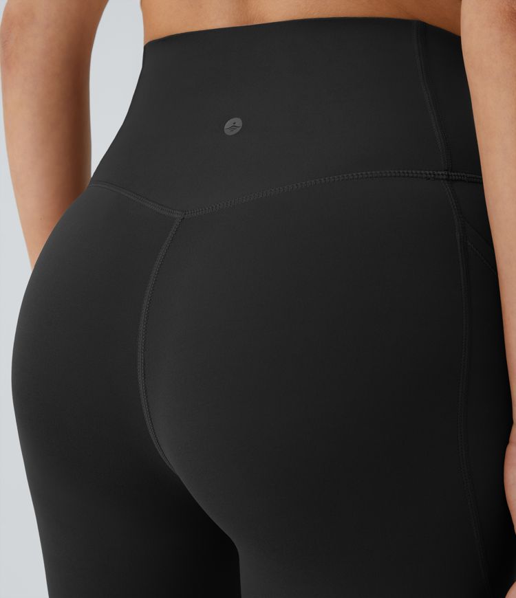 High Waisted Side Pocket Shaping Training Capri Leggings