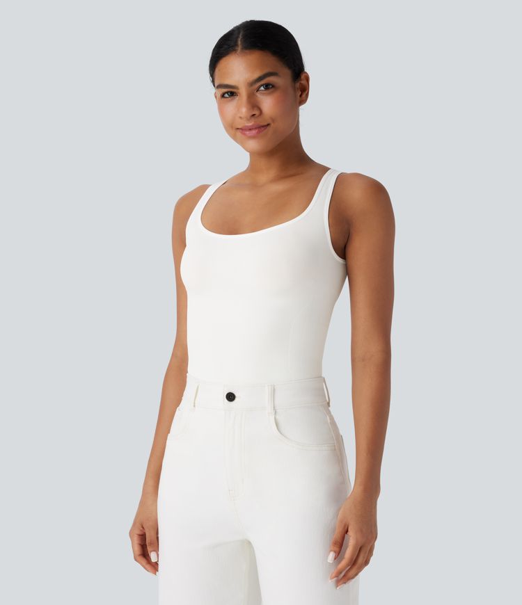 OneForm Seamless Flow Square Neck Lounge Shapewear Tank Top