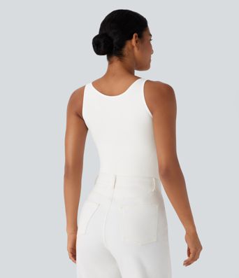 OneForm Seamless Flow Square Neck Lounge Shapewear Tank Top