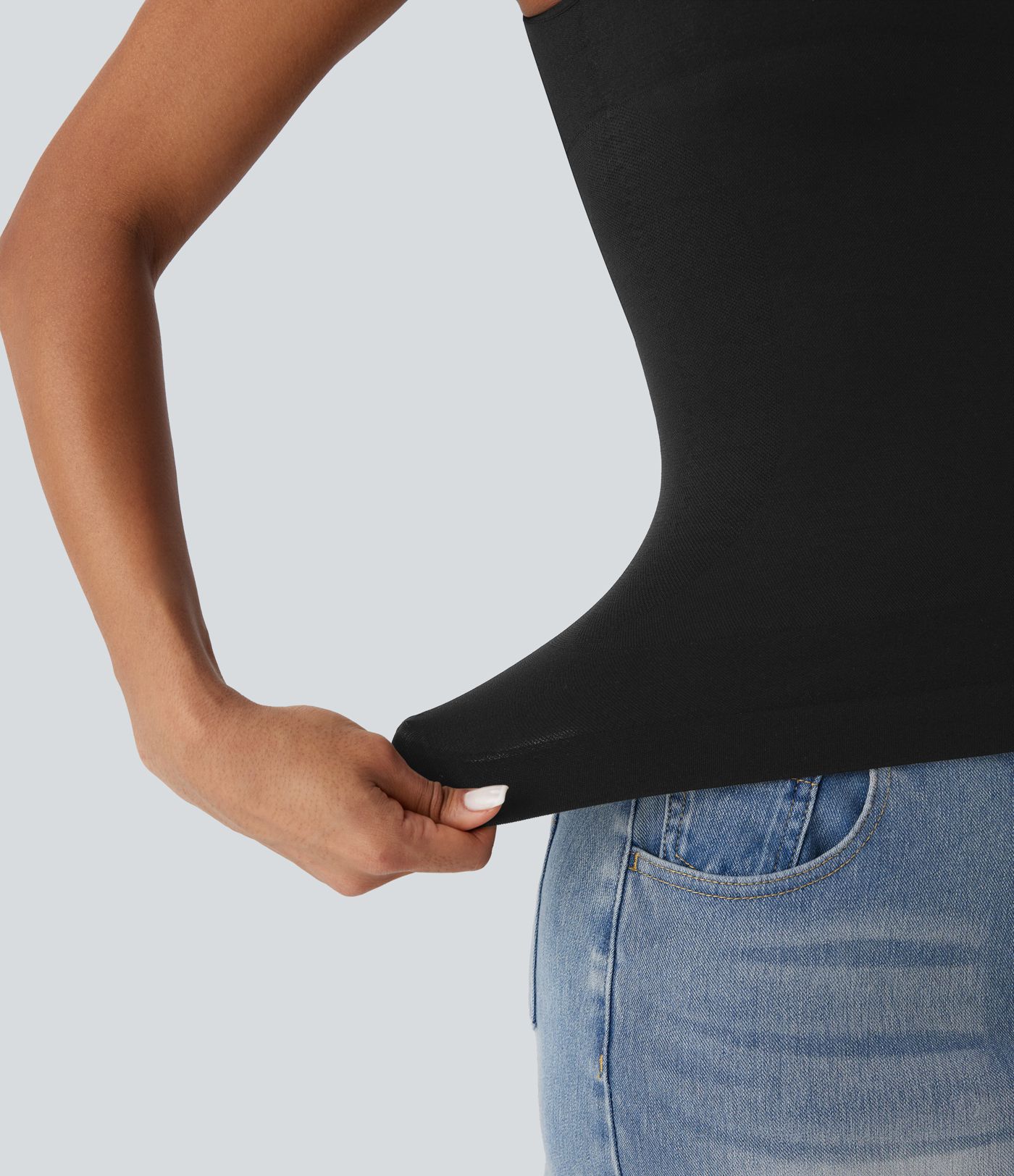 Seamless Flow Square Neck Lounge Shapewear Tank Top