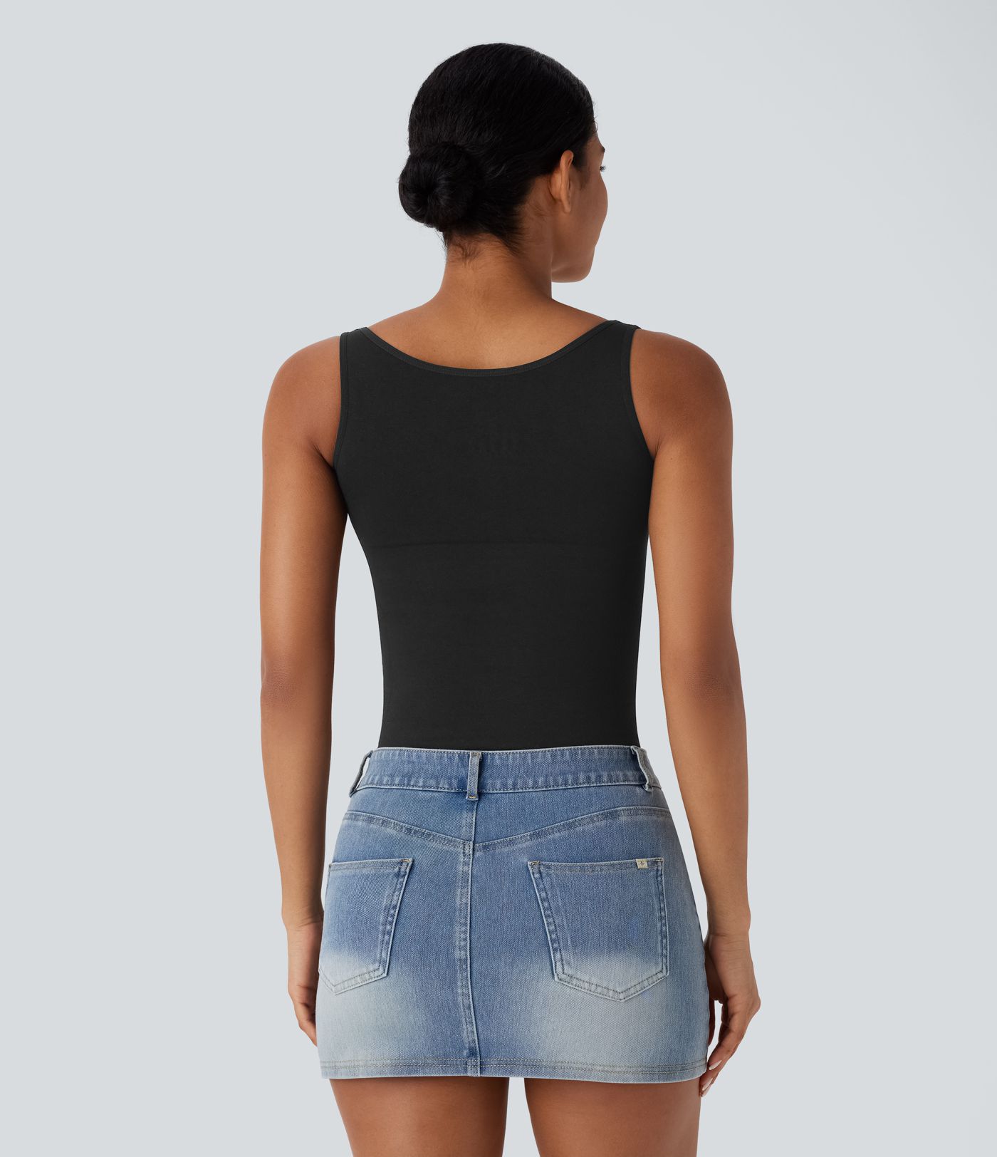 Seamless Flow Square Neck Lounge Shapewear Tank Top