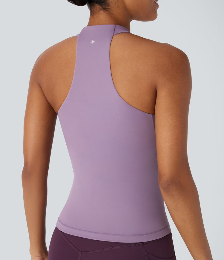 Top Softlyzero™ deportivo yoga sin espalda cuello redondo - UPF50+