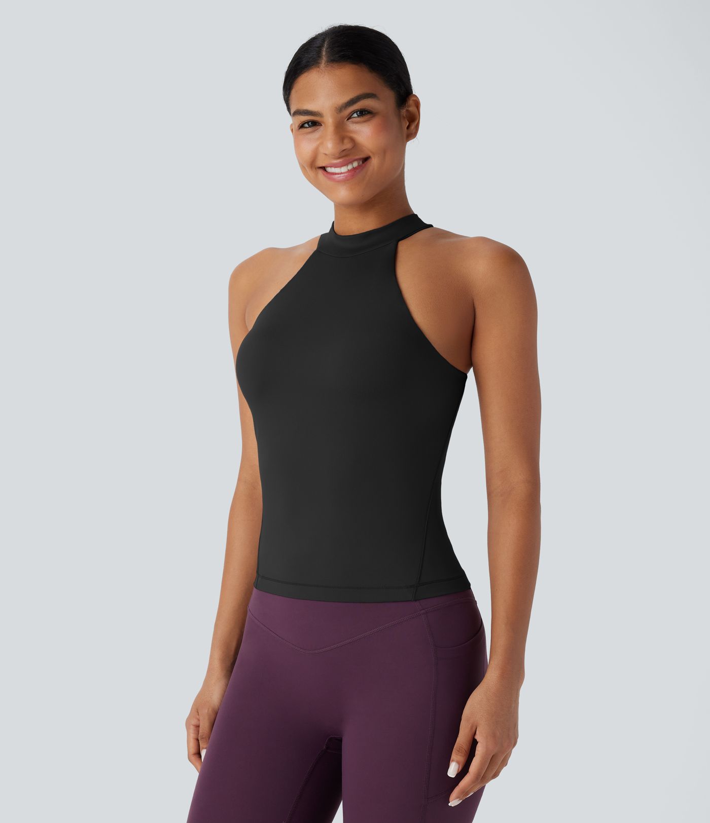 SoftlyZero™ Round Neck Yoga Sports Top-UPF50+
