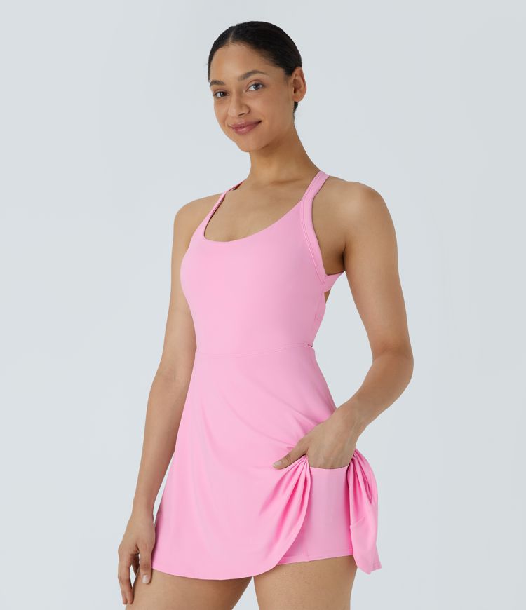 Backless Twisted Active Dress